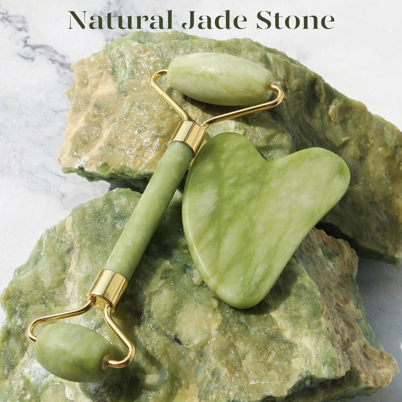 BAIMEI Gua Sha and Jade Roller Set - Image 4